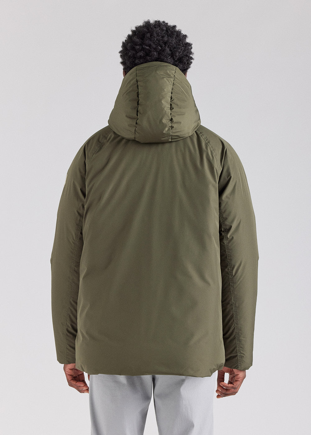 Pyrenex Covert Herren-Kurzparka aus Naturdaunen Deep Khaki-5