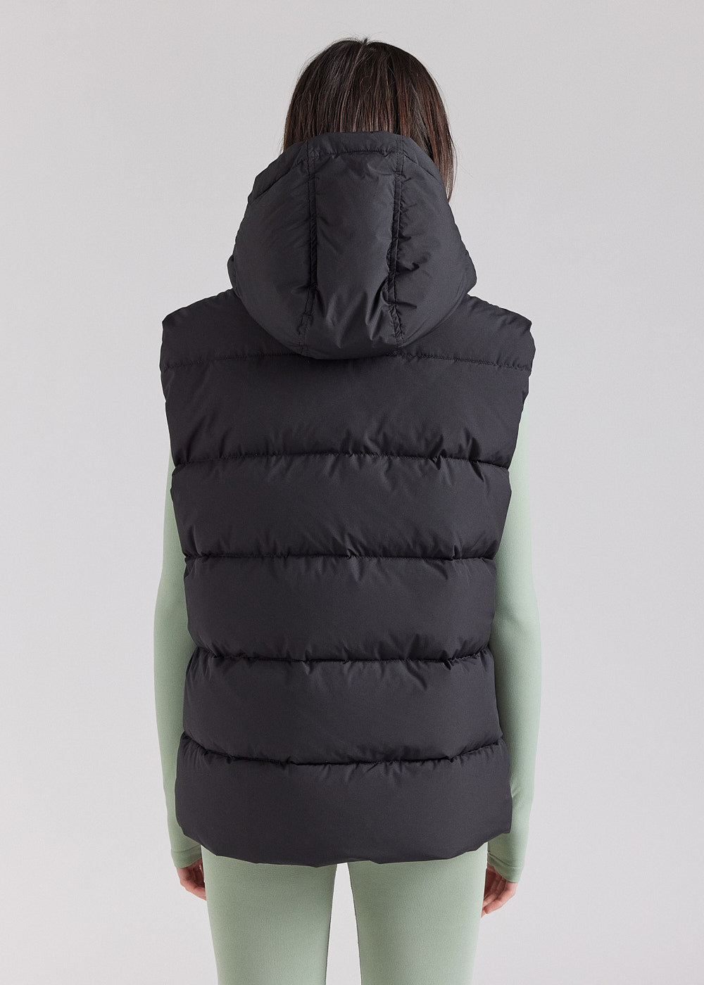 Pyrenex Spoutnic down vest with removable hood black-6