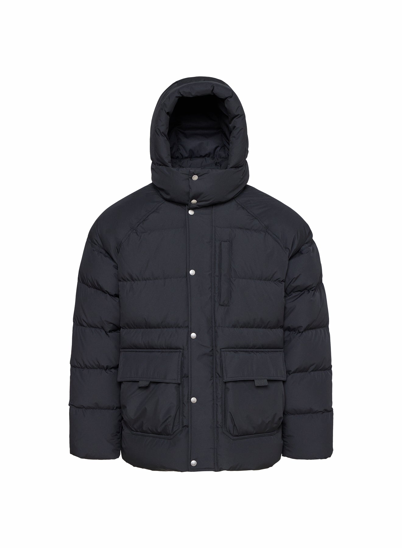 Winter-Herren-Daunenjacke aus natürlichem Daunen Pyrenex Voyager schwarz