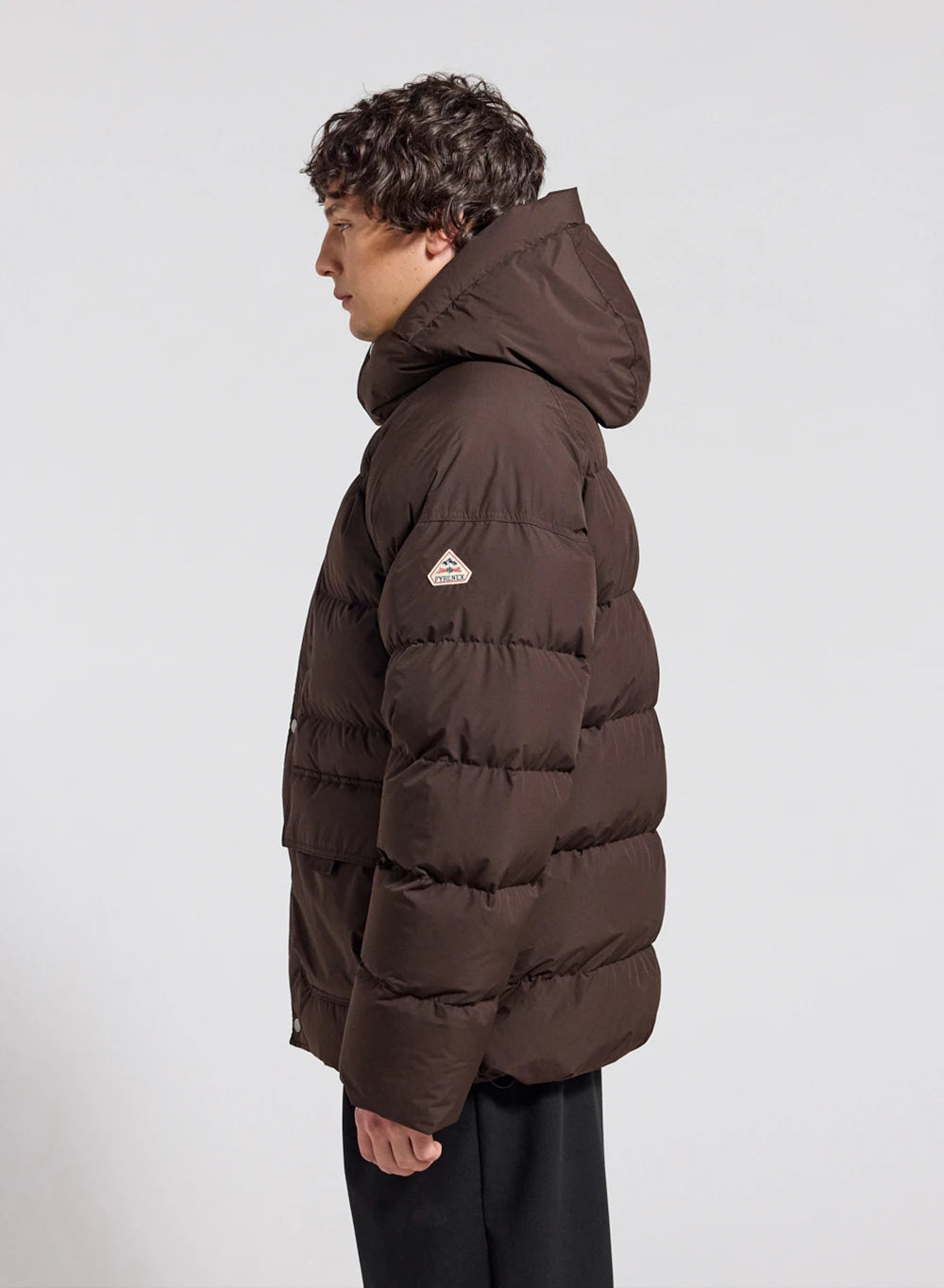 Doudoune hiver homme en duvet naturel Pyrenex Voyager marron foncé