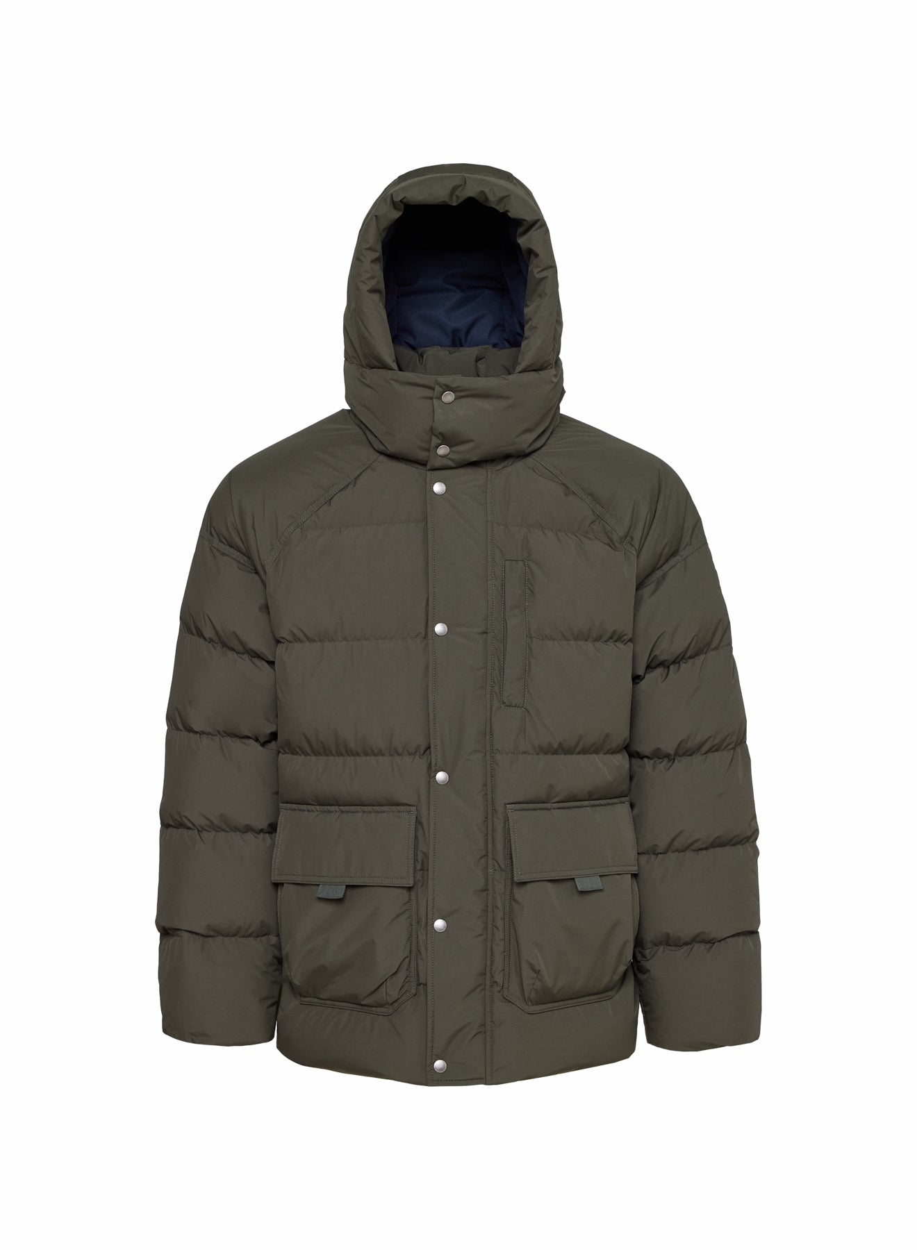 Doudoune hiver homme en duvet naturel Pyrenex Voyager kaki foncé