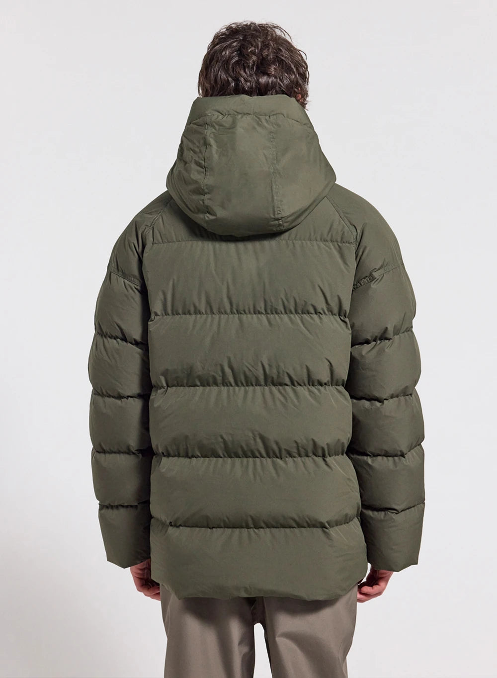Doudoune hiver homme en duvet naturel Pyrenex Voyager kaki foncé