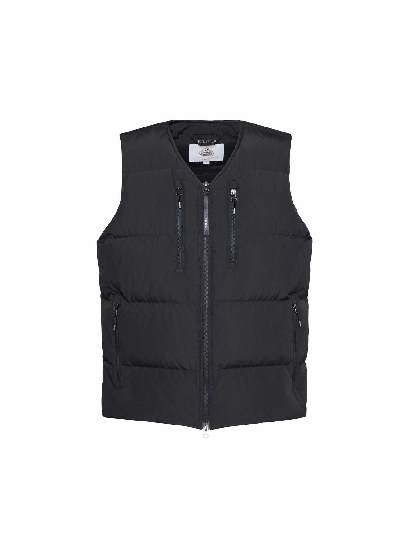 Leichte ärmellose Herren-Daunenjacke Pyrenex Solace schwarz