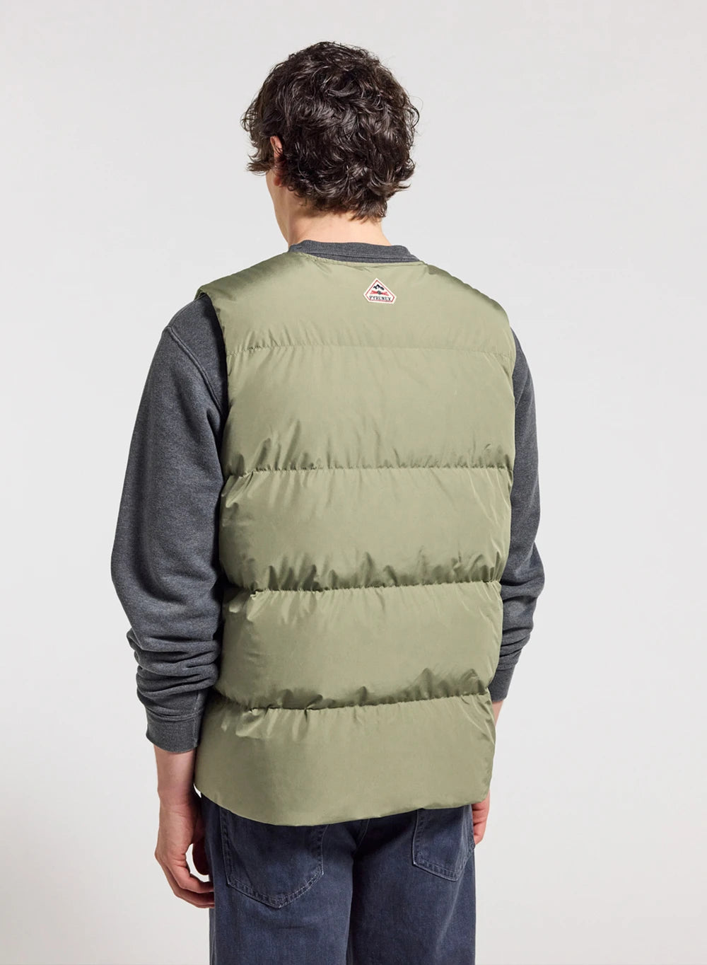 Ärmellose Herren-Daunenjacke Pyrenex Solace hellkhaki