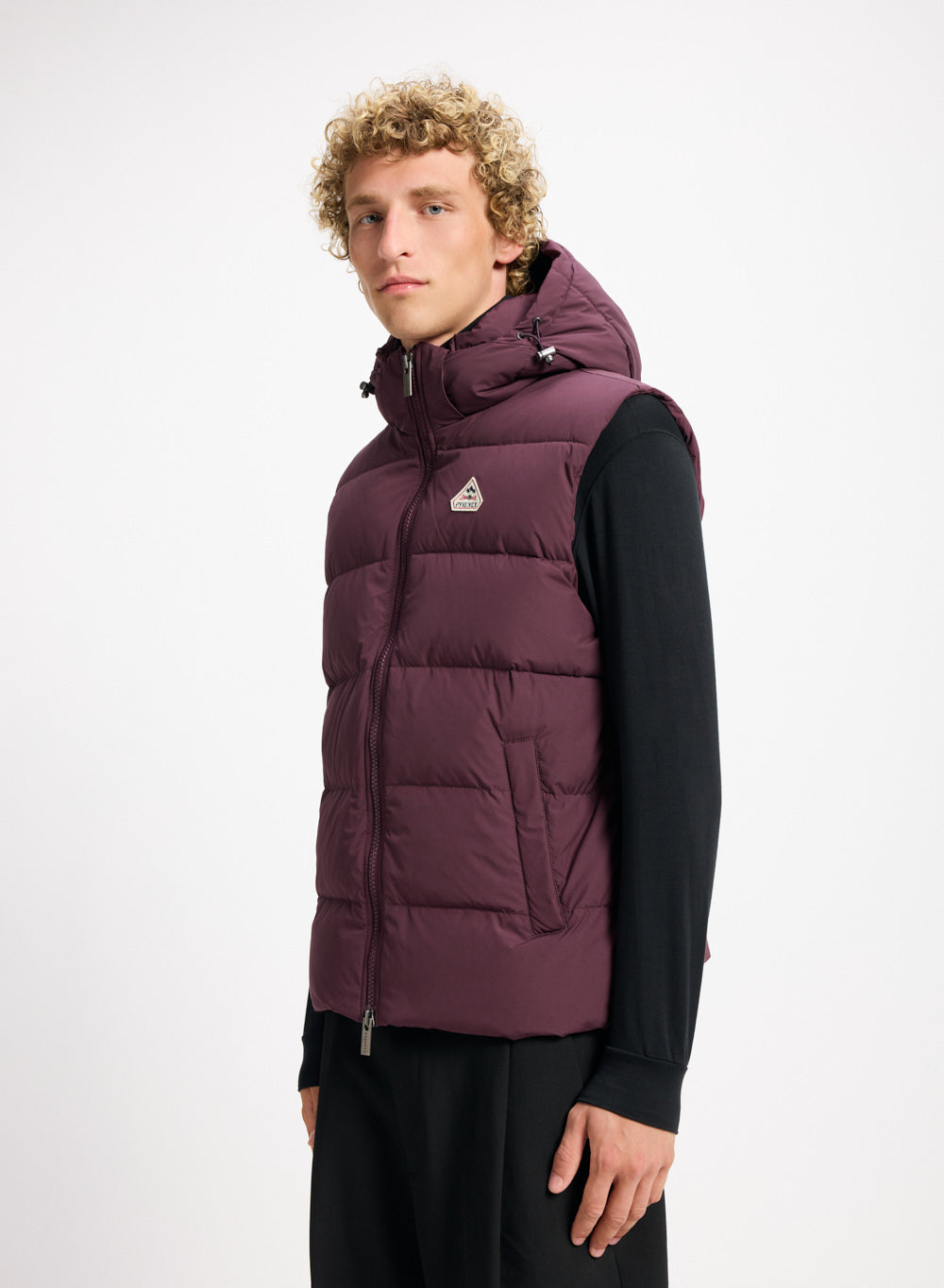 Spoutnic men's sleeveless down jacket with removable hood | Pyrenex EN
