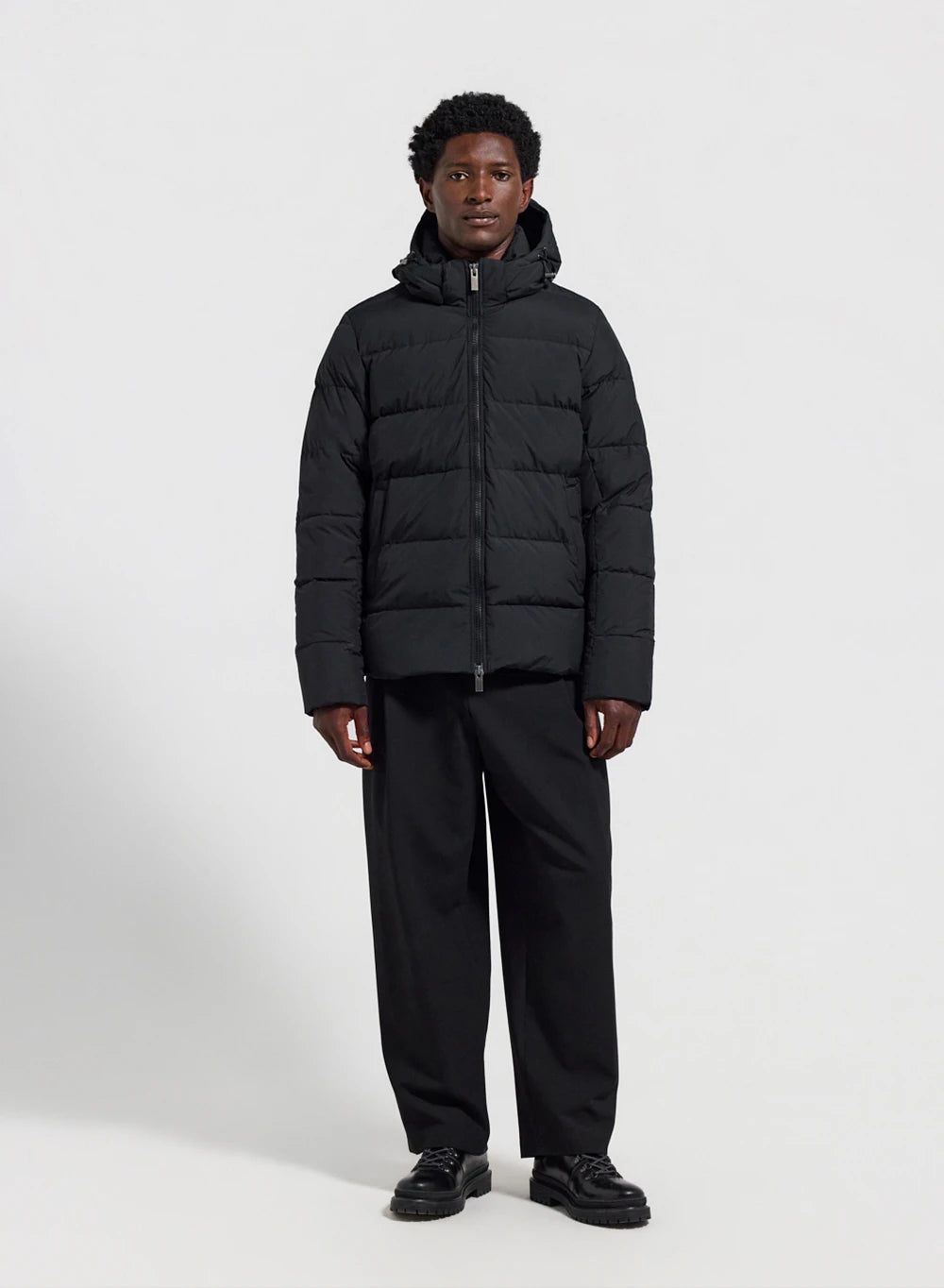 Pyrenex Spoutnic Daunenjacke mit abnehmbarer Kapuze für Herren in Schwarz-2
