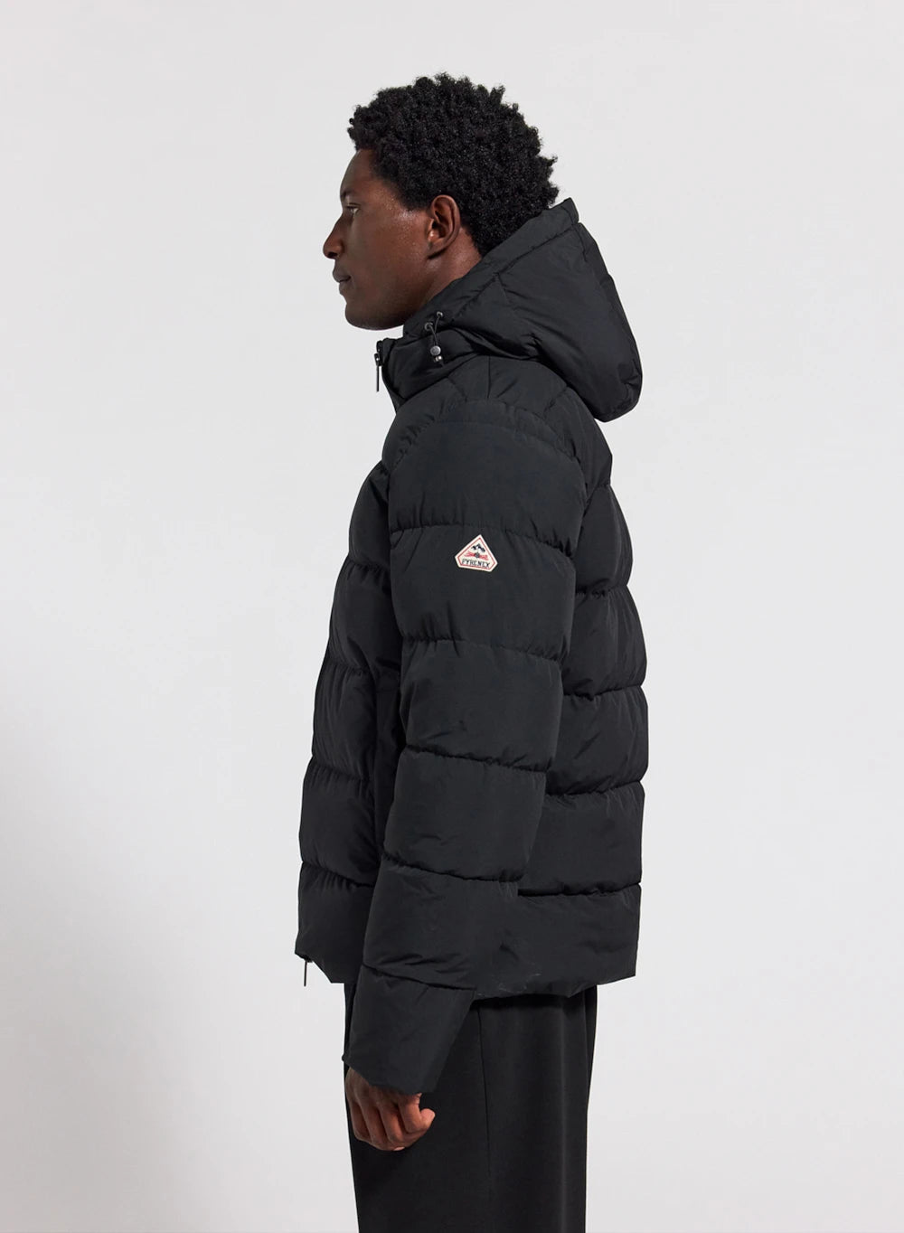 Daunenjacke mit abnehmbarer Kapuze Pyrenex Spoutnic in Schwarz