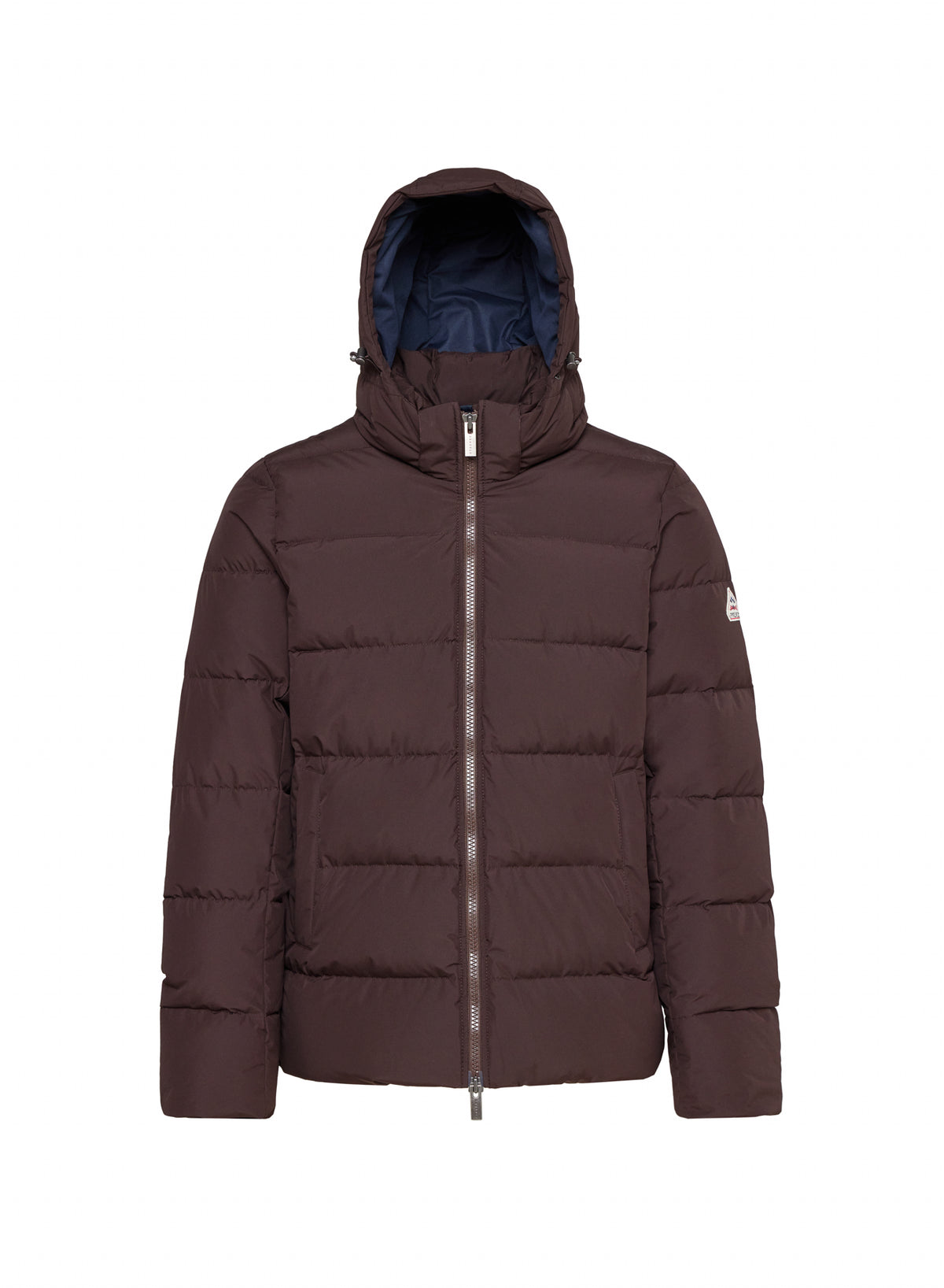 Kapuzen-Daunenjacke mit abnehmbarer Kapuze Pyrenex Spoutnic dunkelbraun