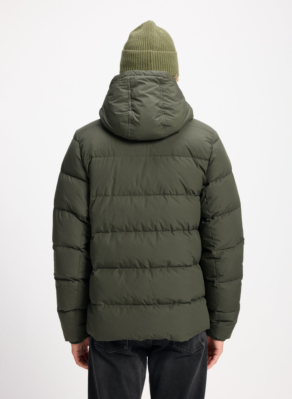 Down Puffer Mens Khaki Puffer Pyrenex Spoutnic Down Jacket With