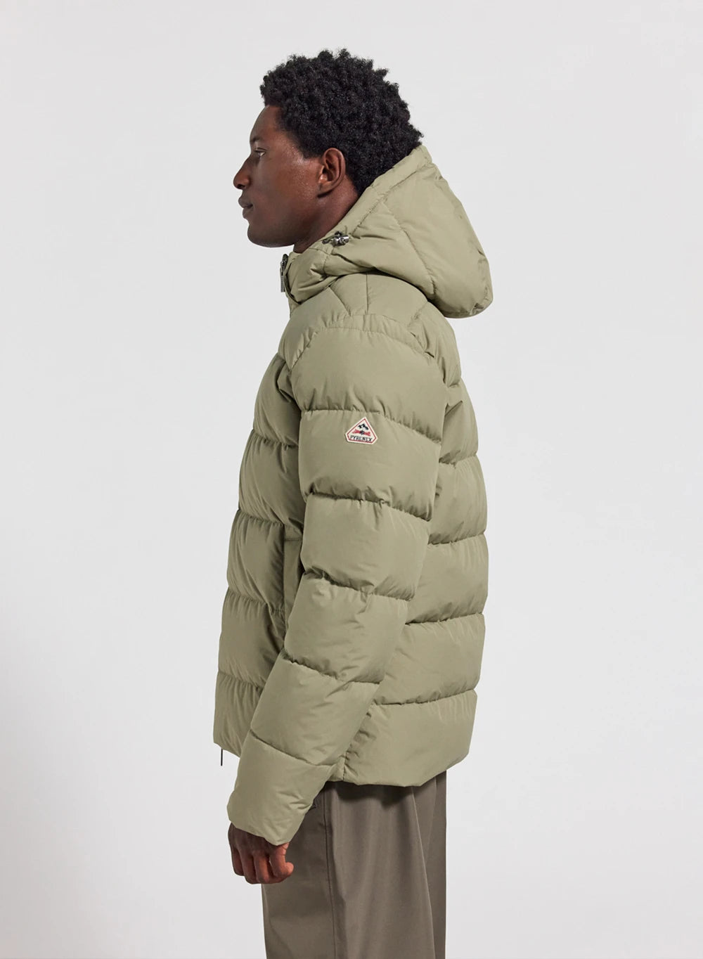 Daunenjacke mit abnehmbarer Kapuze Pyrenex Spoutnic Hellkhaki-3
