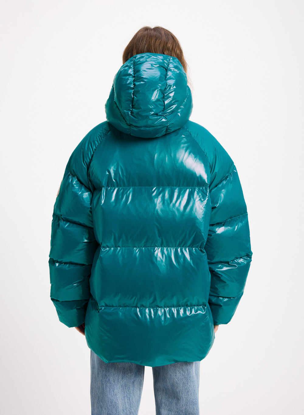 Doudoune unisexe à capuche Pyrenex Sten bleu turquoise-8