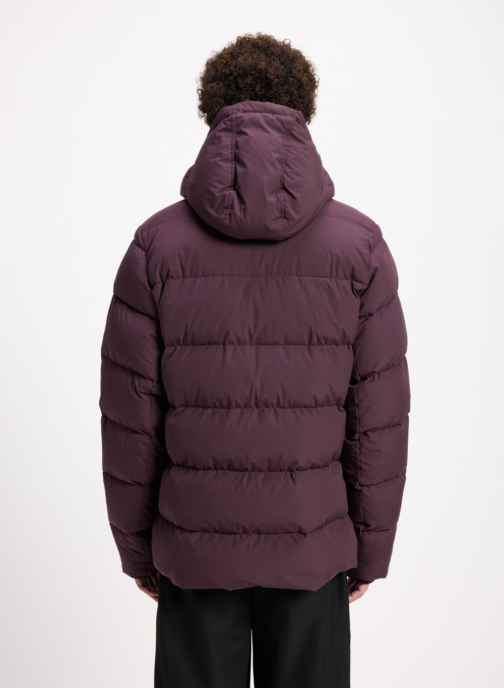 Doudoune à capuche amovible Pyrenex Spoutnic bordeaux-5