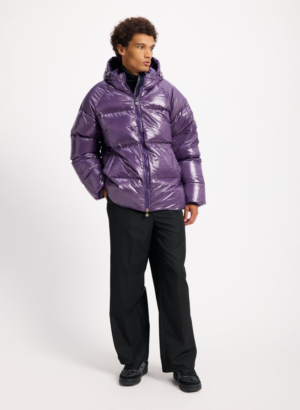 Doudoune homme à capuche Pyrenex Sten violette