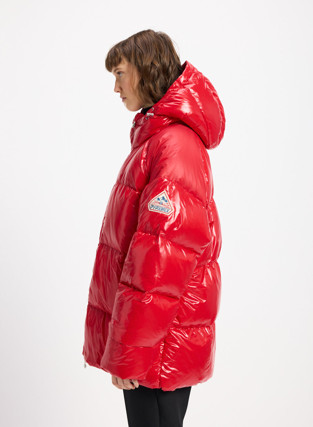 Doudoune femme à capuche Pyrenex Sten rouge