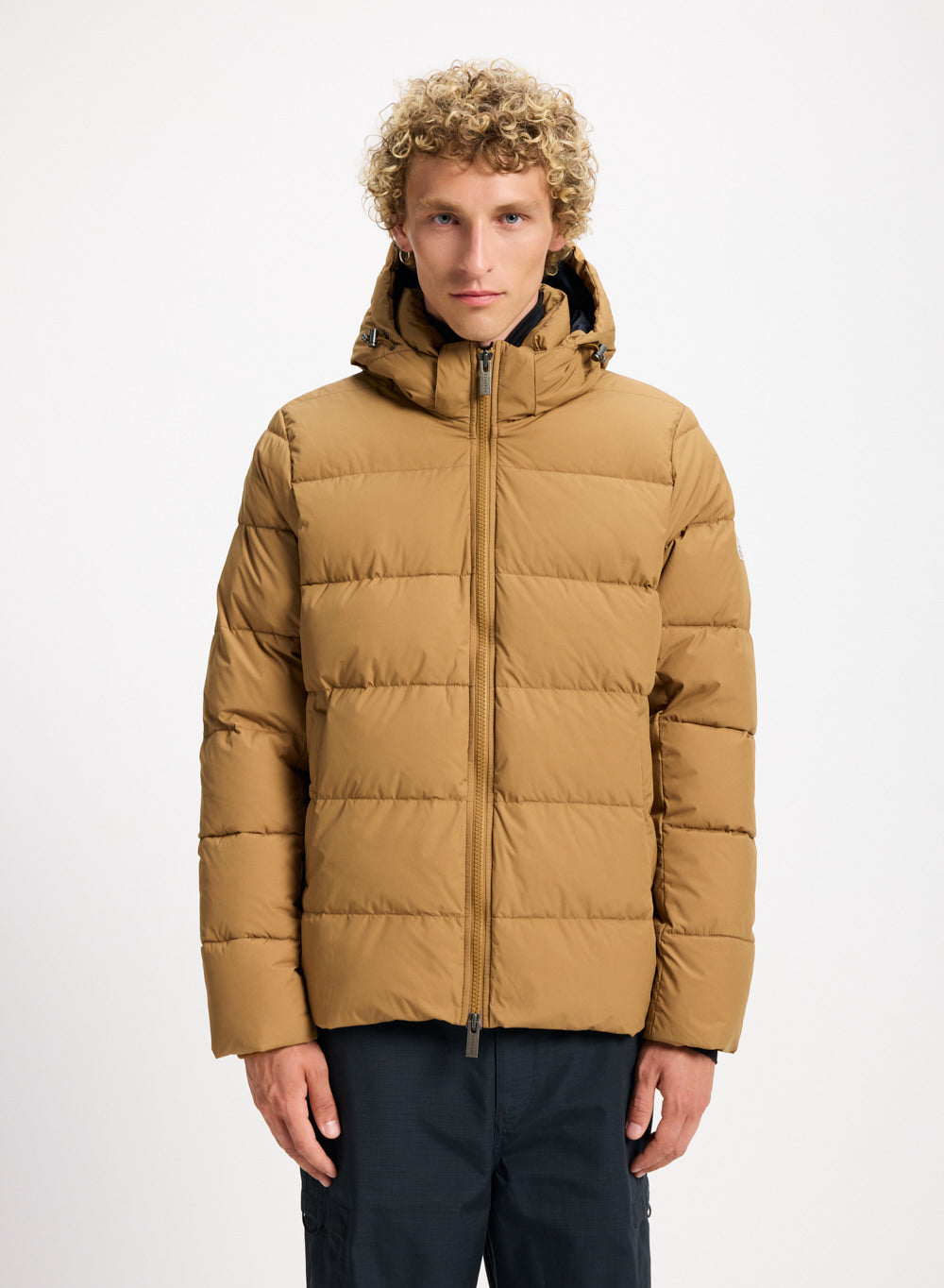 Daunenjacke mit abnehmbarer Kapuze Pyrenex Spoutnic kupfer-1