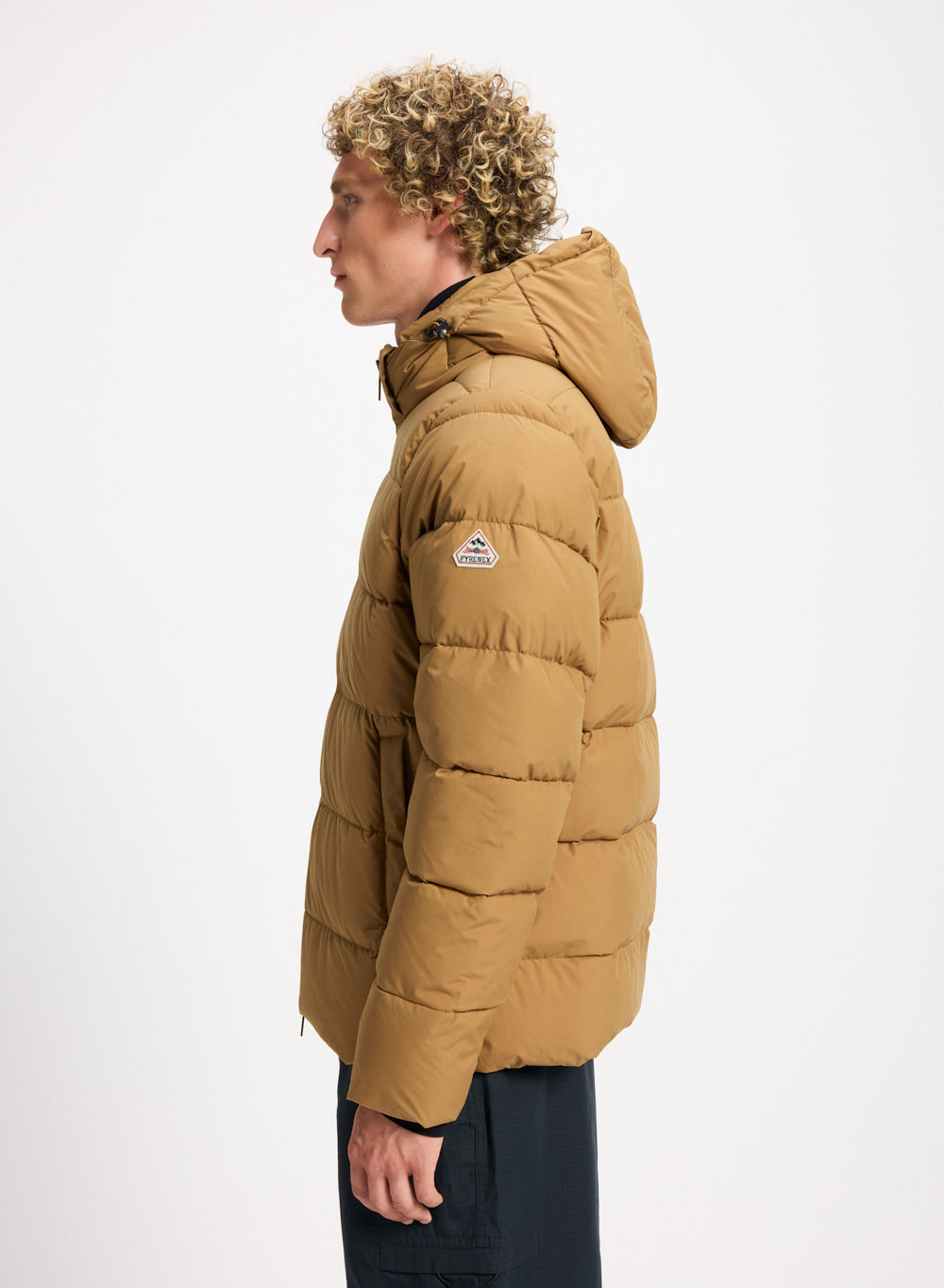 Daunenjacke mit abnehmbarer Kapuze Pyrenex Spoutnic kupfer-3