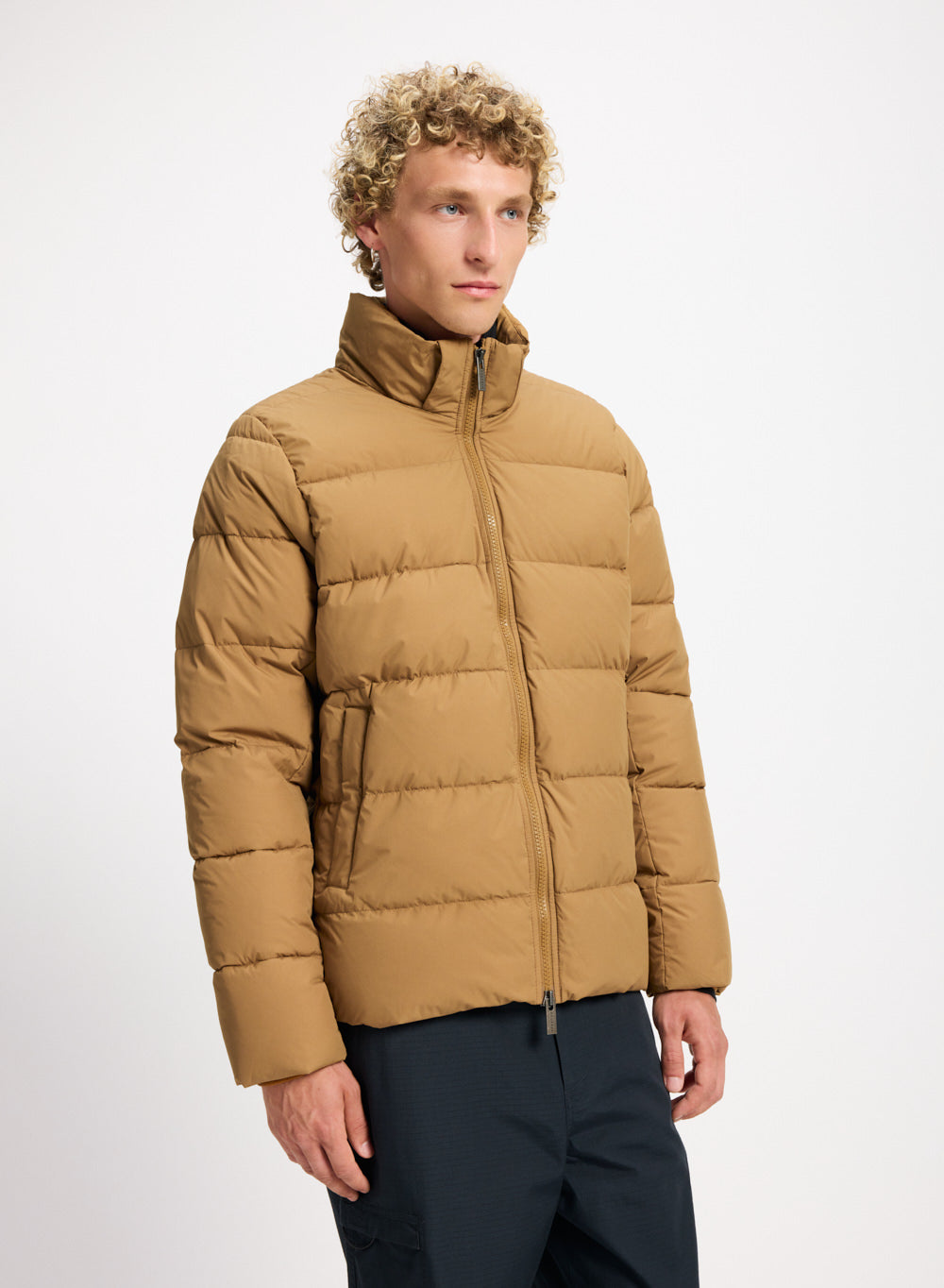 Daunenjacke mit abnehmbarer Kapuze Pyrenex Spoutnic kupfer-4