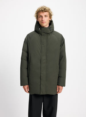 Parka à capuche homme Pyrenex Spark en duvet naturel Deep khaki