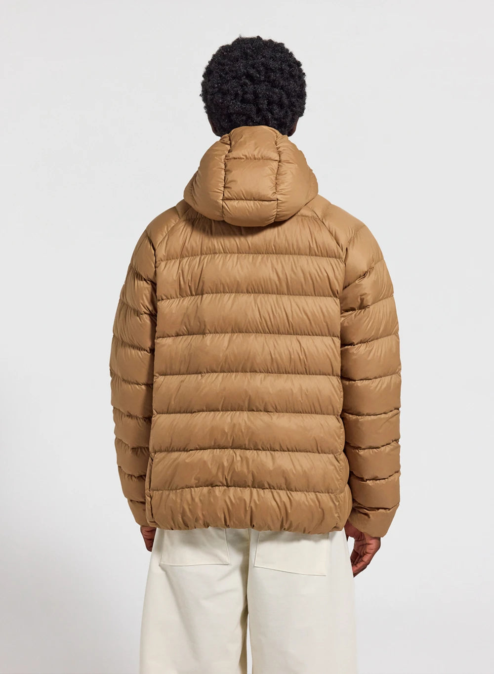 Daunenjacke mit Kapuze Herren Pyrenex Arial hellbraun-4