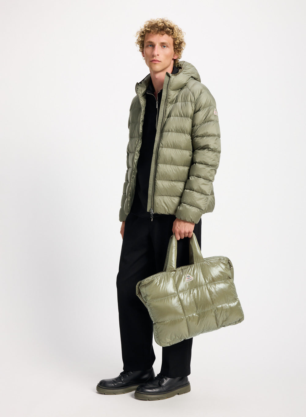 Pyrenex Arial Herren-Daunenjacke mit Kapuze Hellkhaki-2