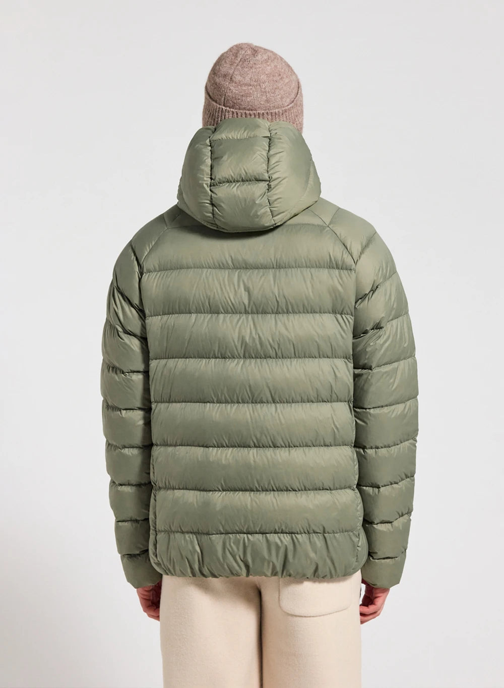 Pyrenex Arial khaki Men's Hooded Down Jacket-4
