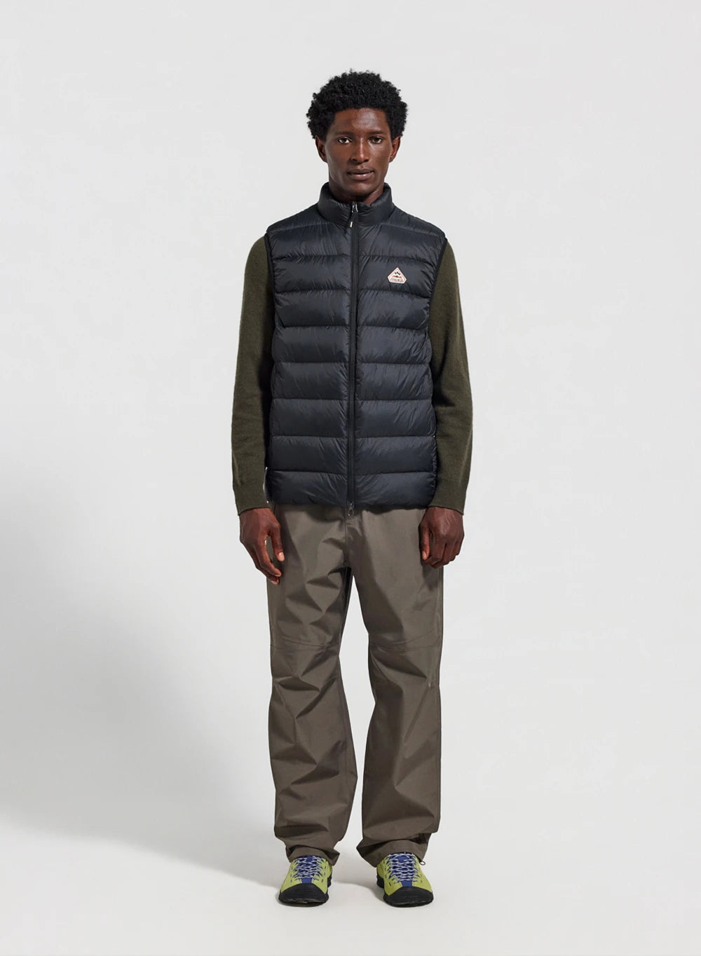 Pyrenex Arial Black Men's Sleeveless Down Jacket-2