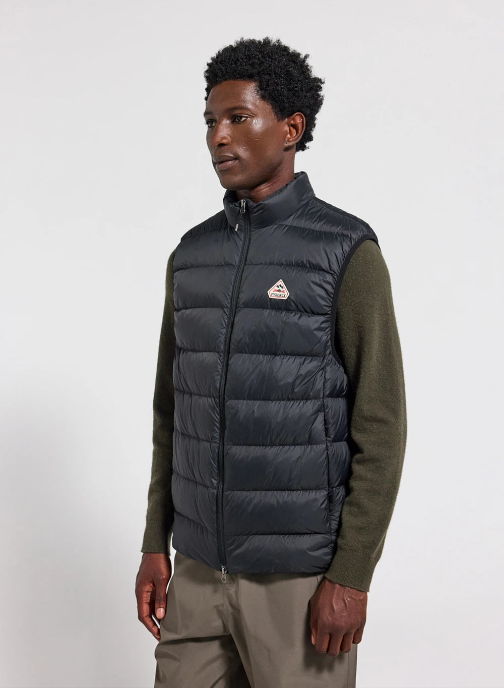 Pyrenex Arial Black Men's Sleeveless Down Jacket-1