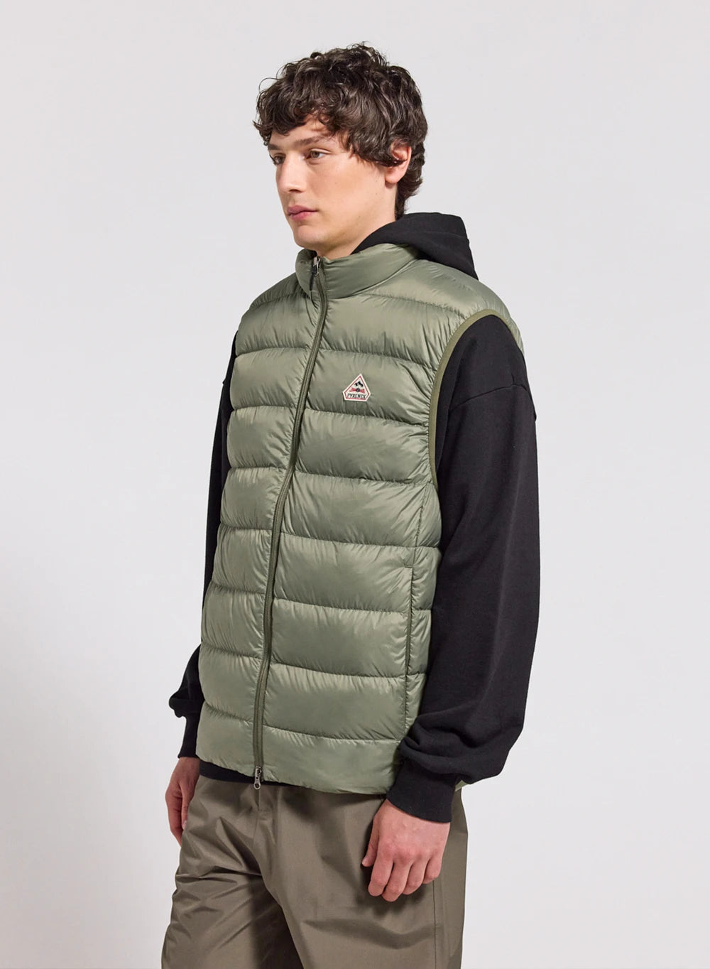 Doudoune sans-manches homme Pyrenex Arial khaki clair