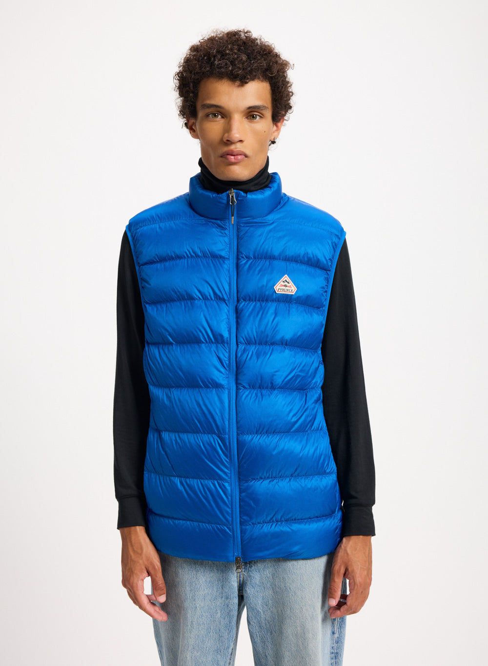 Pyrenex Arial Herren ärmellose Daunenjacke Blau-1