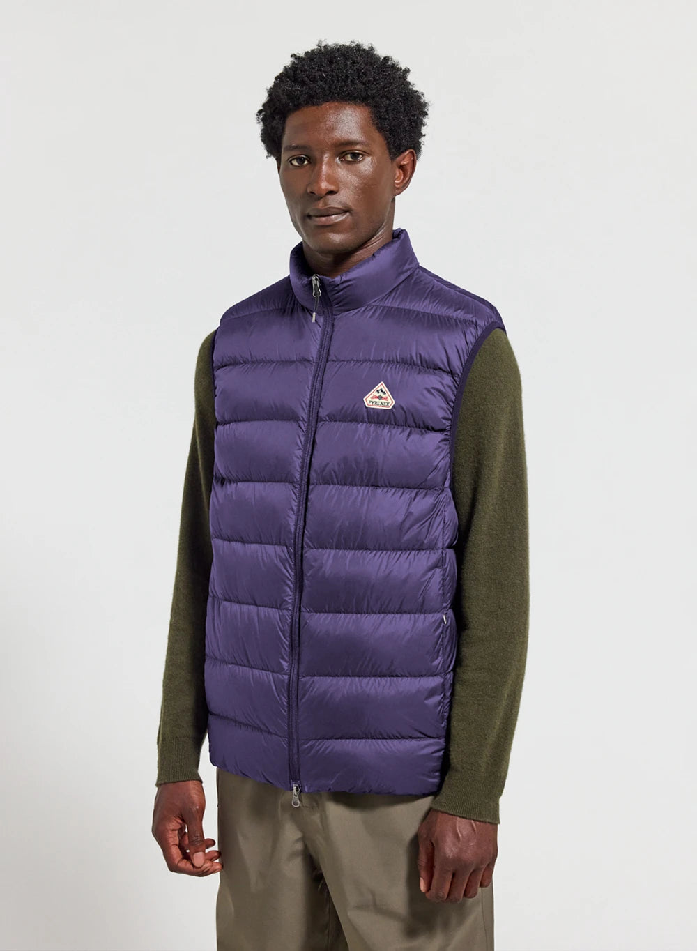 Ärmellose Herren-Daunenjacke Pyrenex Arial Violett-1