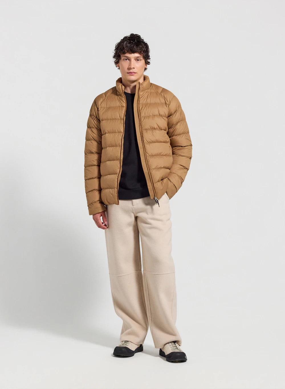 Leichte Herren-Daunenjacke Pyrenex Arial SC Hellbraun