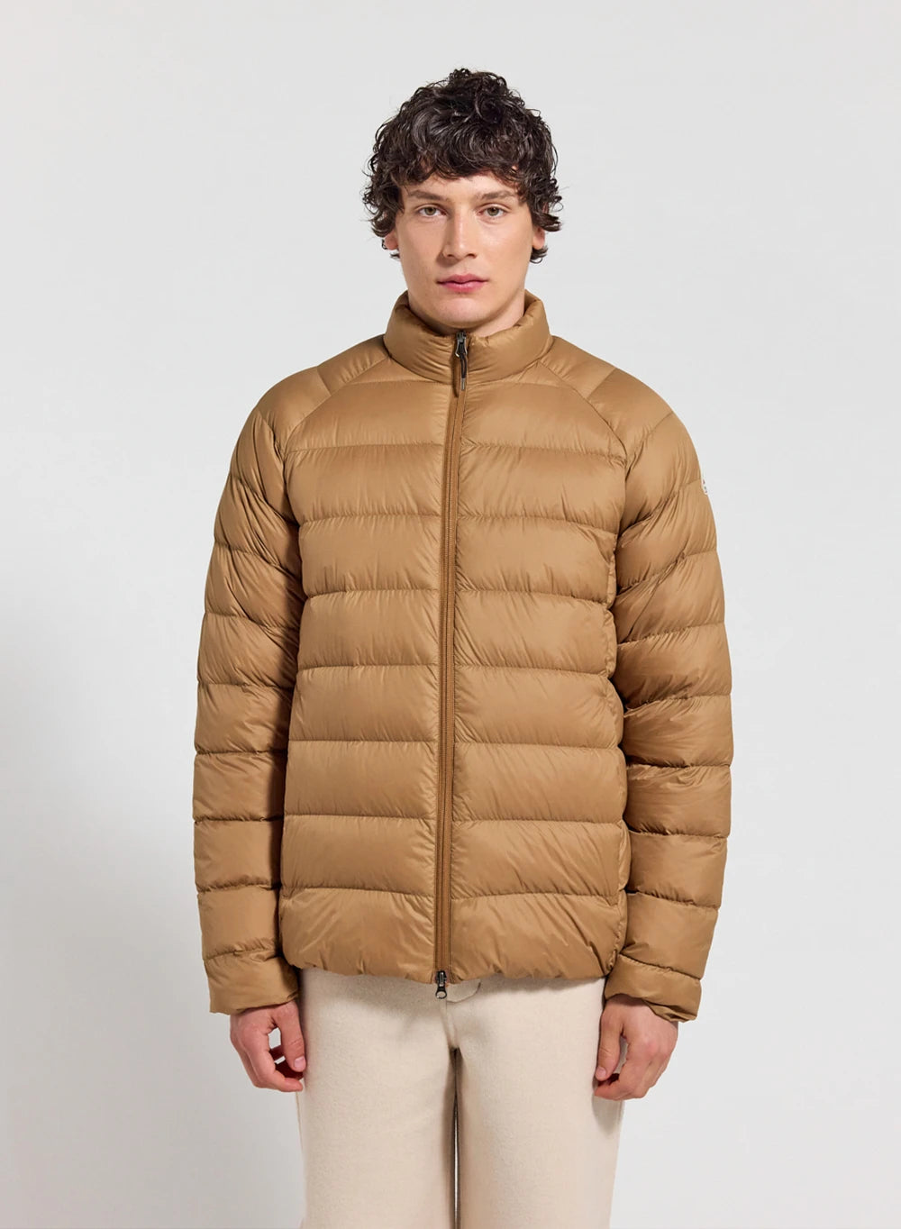 Leichte Herren-Daunenjacke Pyrenex Arial SC hellbraun-1