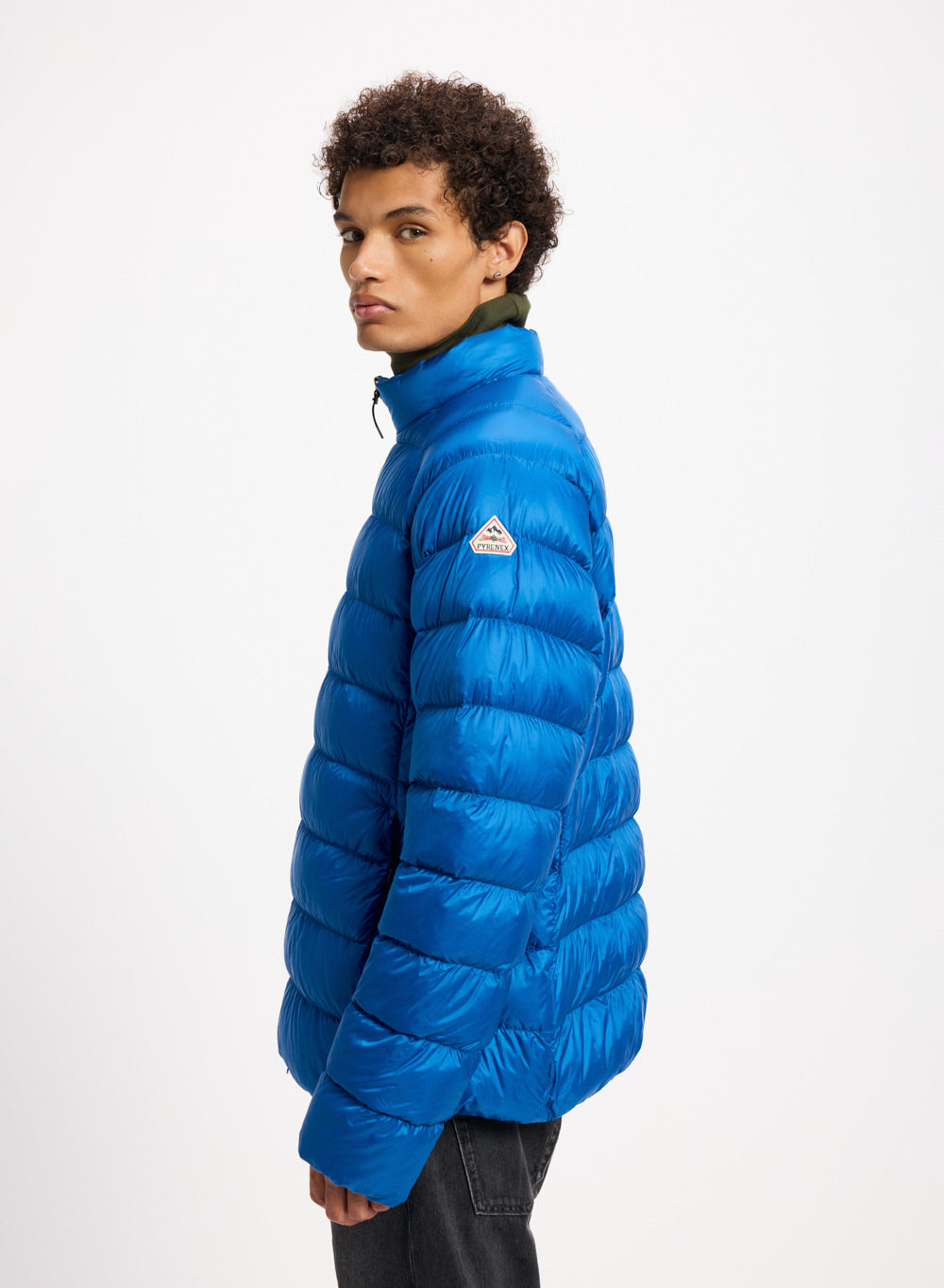 Men's Pyrenex Arial lightweight packable down jacket blue-3