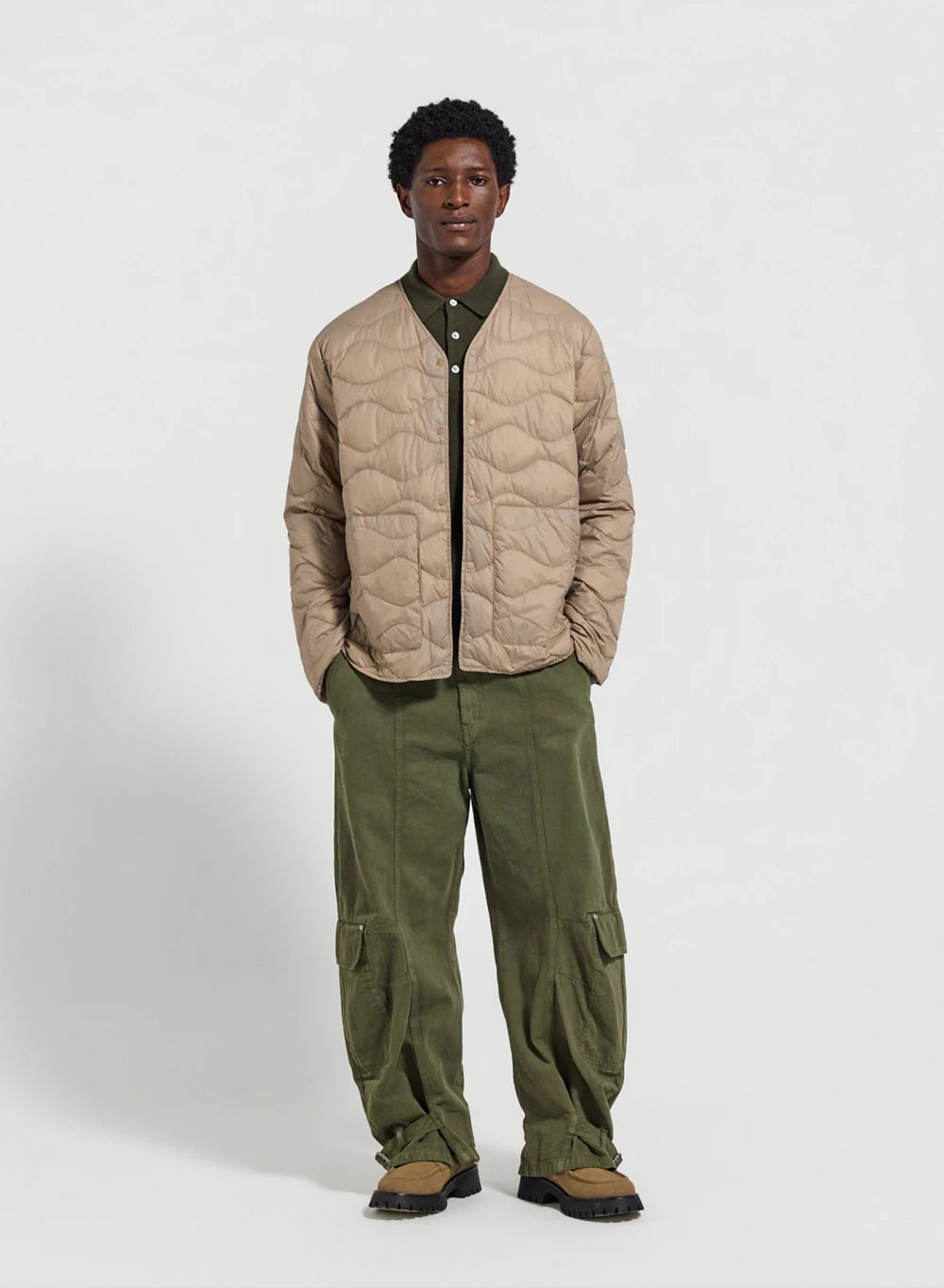 Ultraleichte Daunenjacke Herren Pyrenex Handy Hellbeige-2