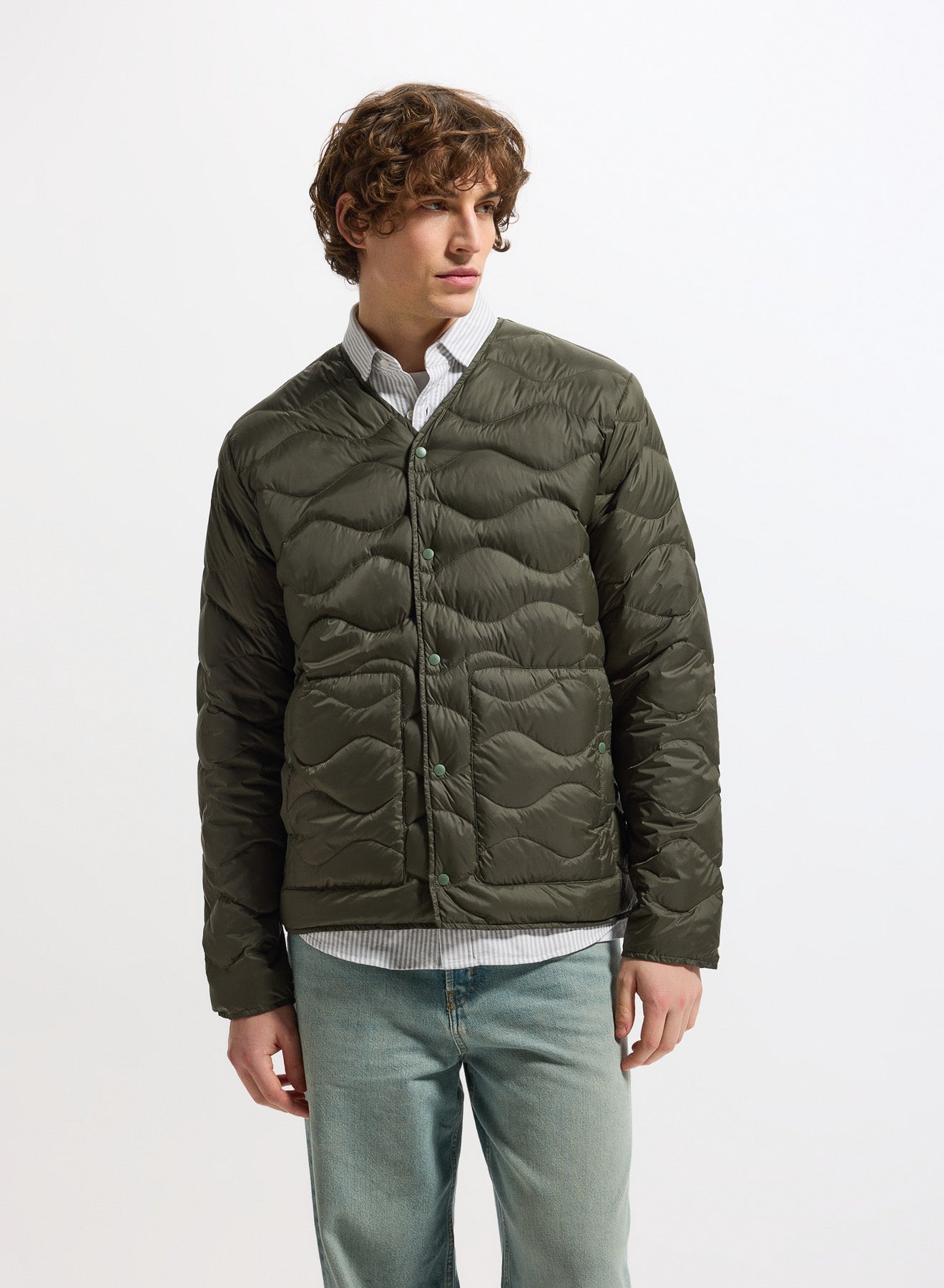 Doudoune extra-légère homme Pyrenex Handy verte kaki-1