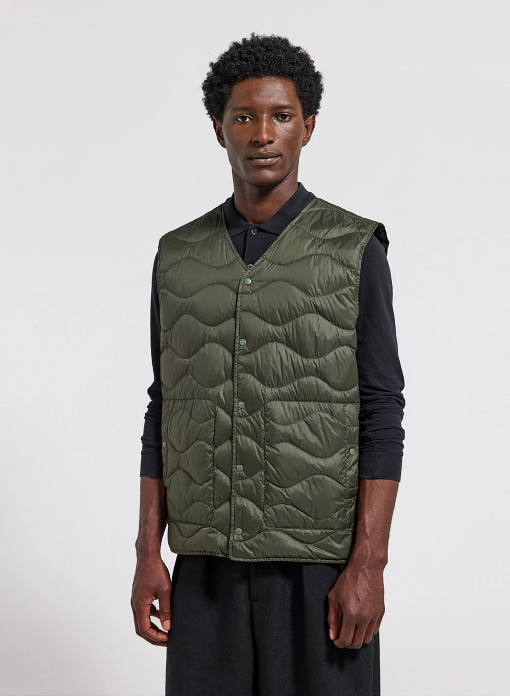 Doudoune ultra-légère homme sans manches Pyrenex Handy Vest verte kaki