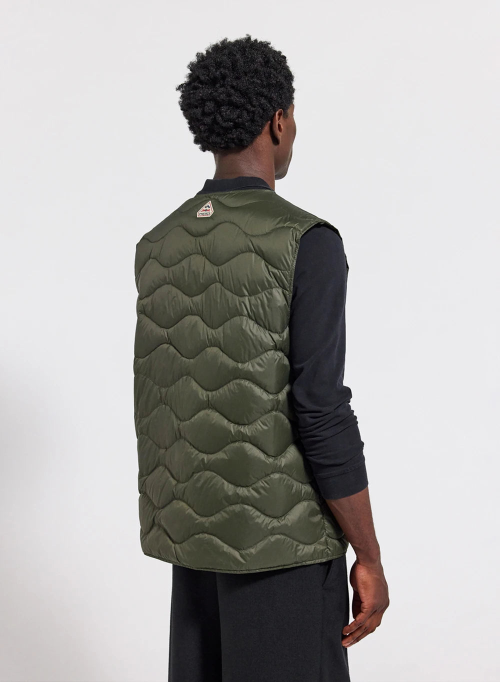 Doudoune ultra-légère homme sans manches Pyrenex Handy Vest verte kaki-3