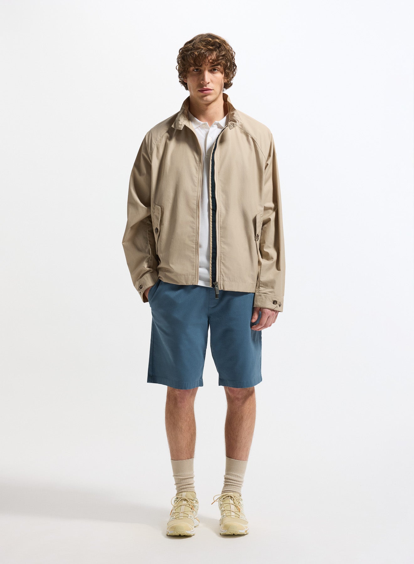 Pyrenex League beige mid-season jacket for men-2