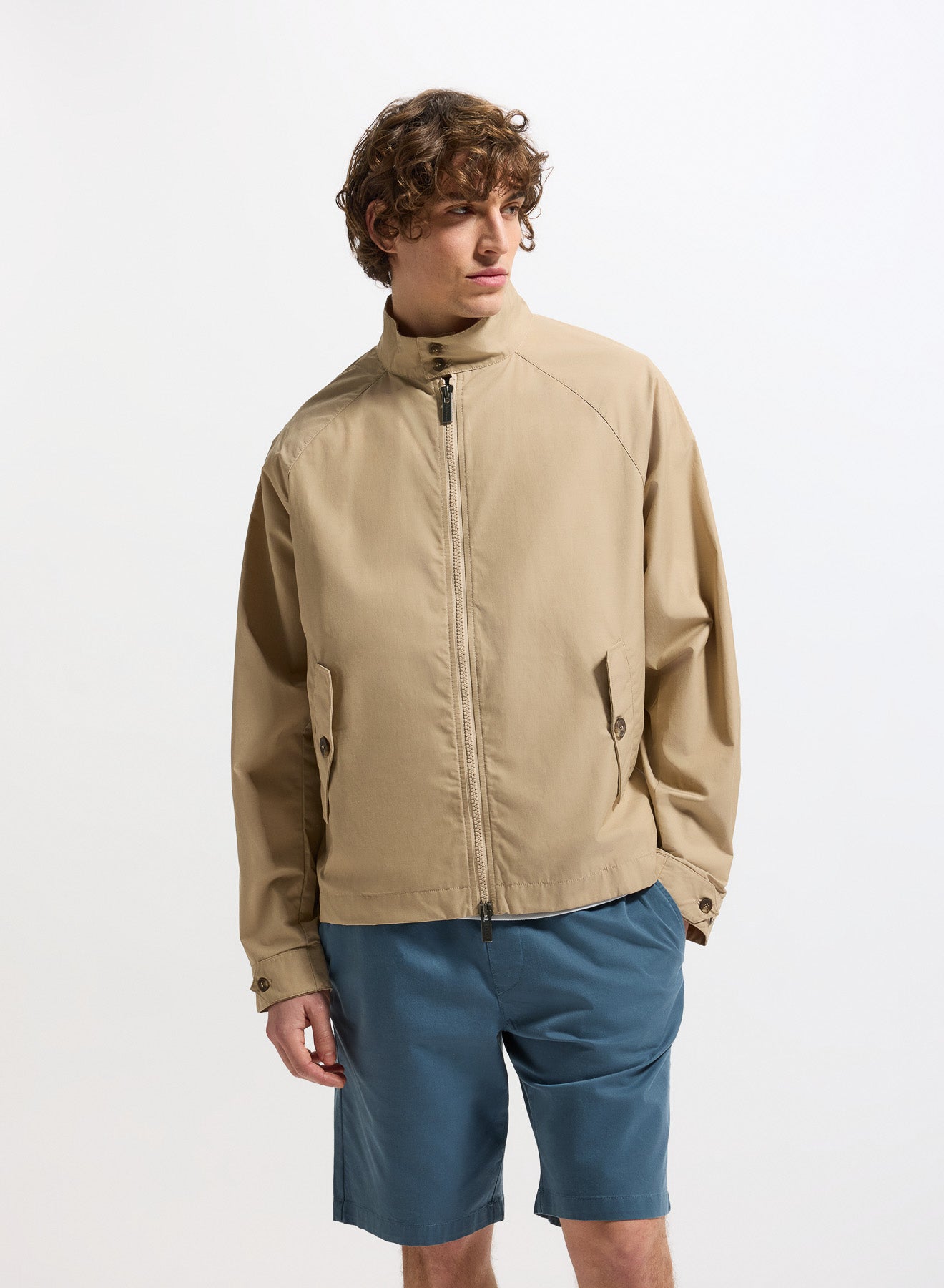Pyrenex League beige mid-season jacket for men-1