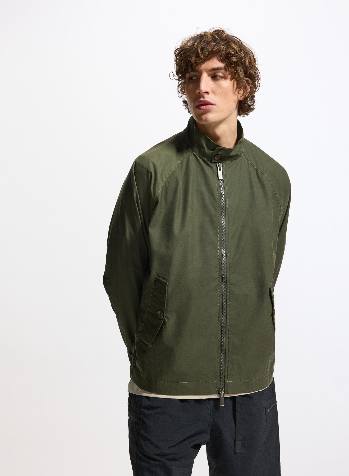 Veste de mi-saison pour homme Pyrenex League vert kaki