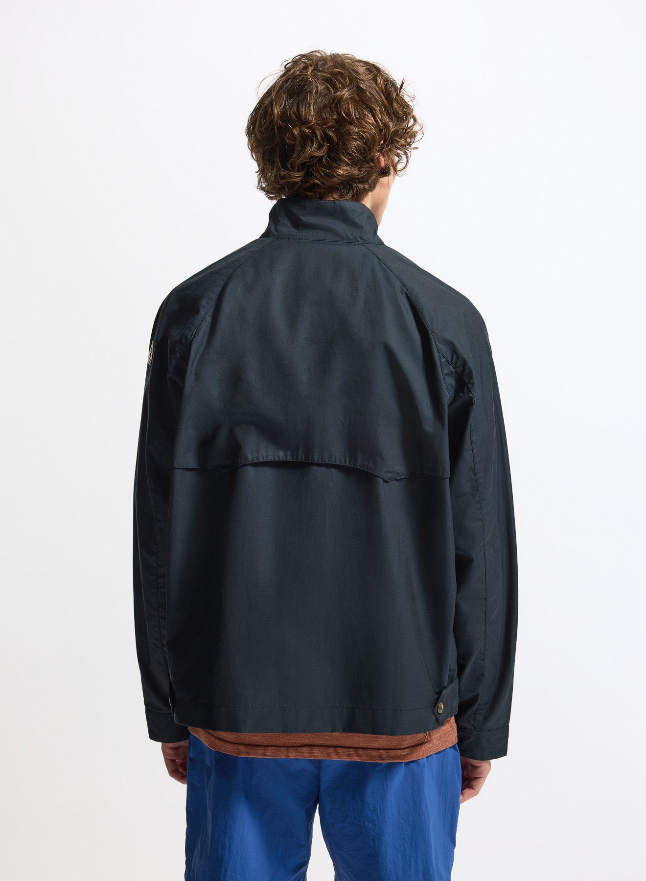 Pyrenex League men's mid-season jacket in dark blue-4