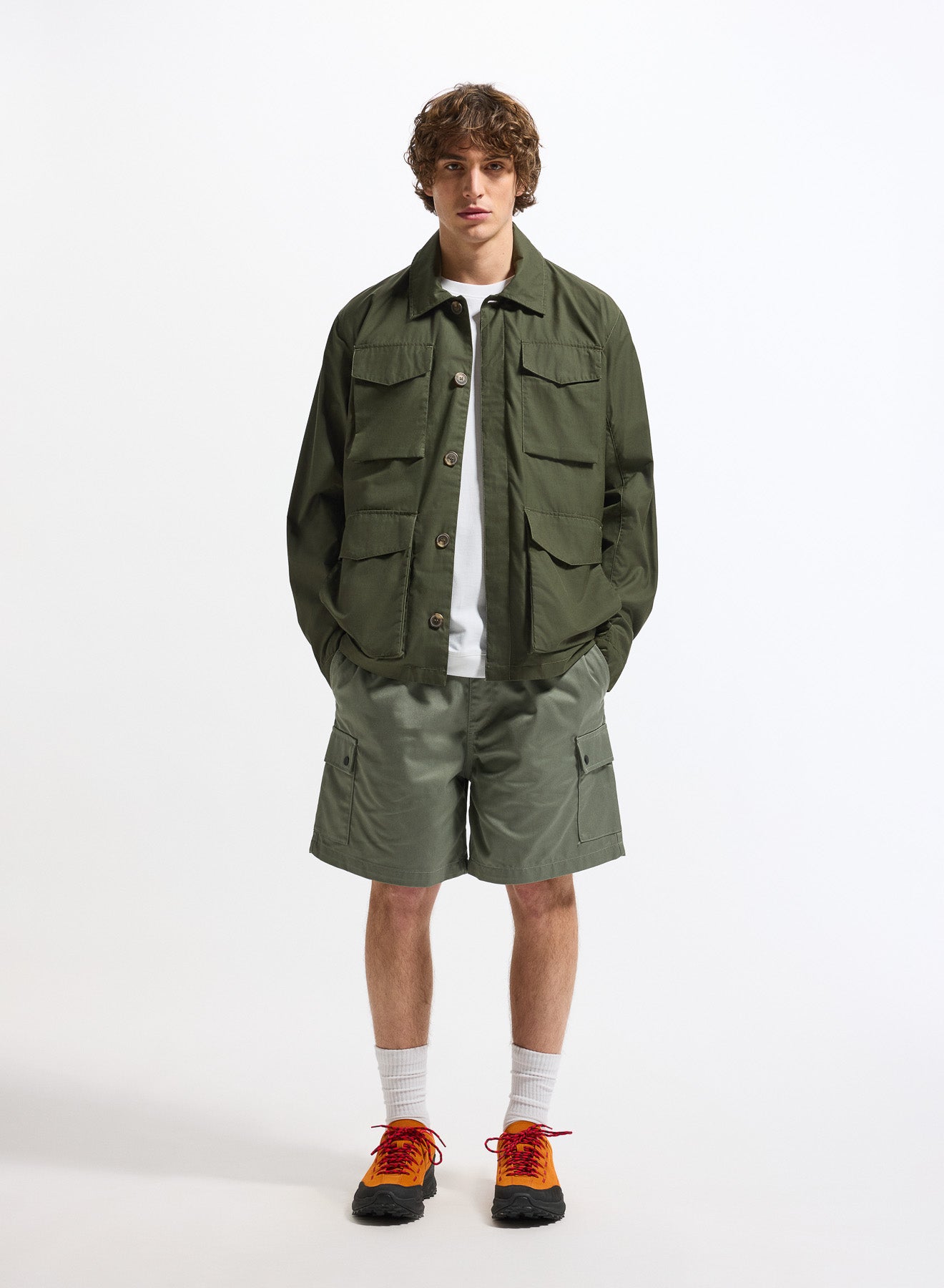 Pyrenex Field men's lightweight jacket in dark khaki-3