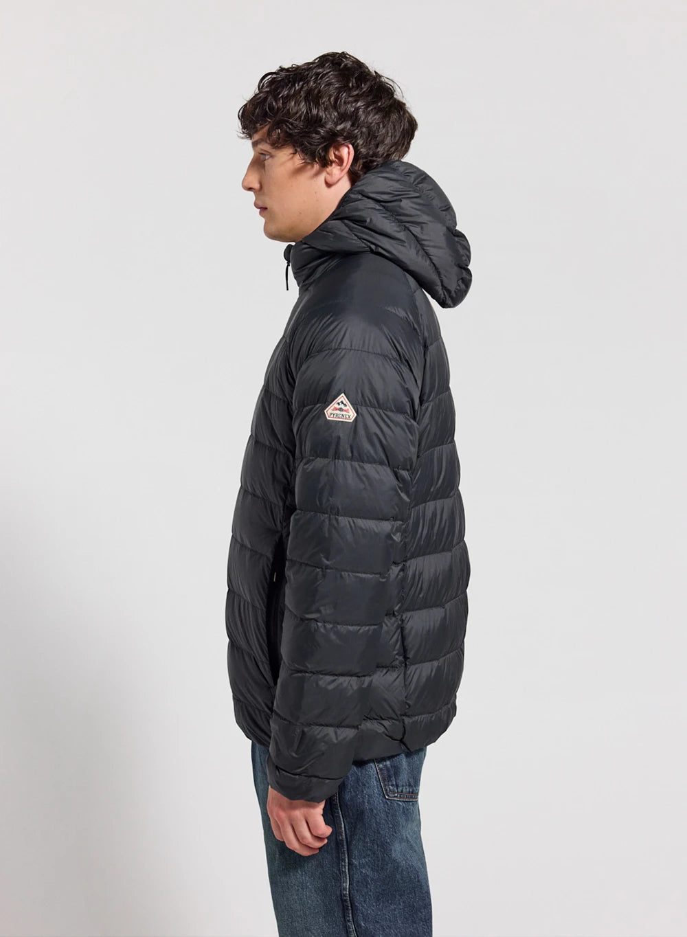 Ultraleichte Kapuzen-Daunenjacke Pyrenex Guzet schwarz-3