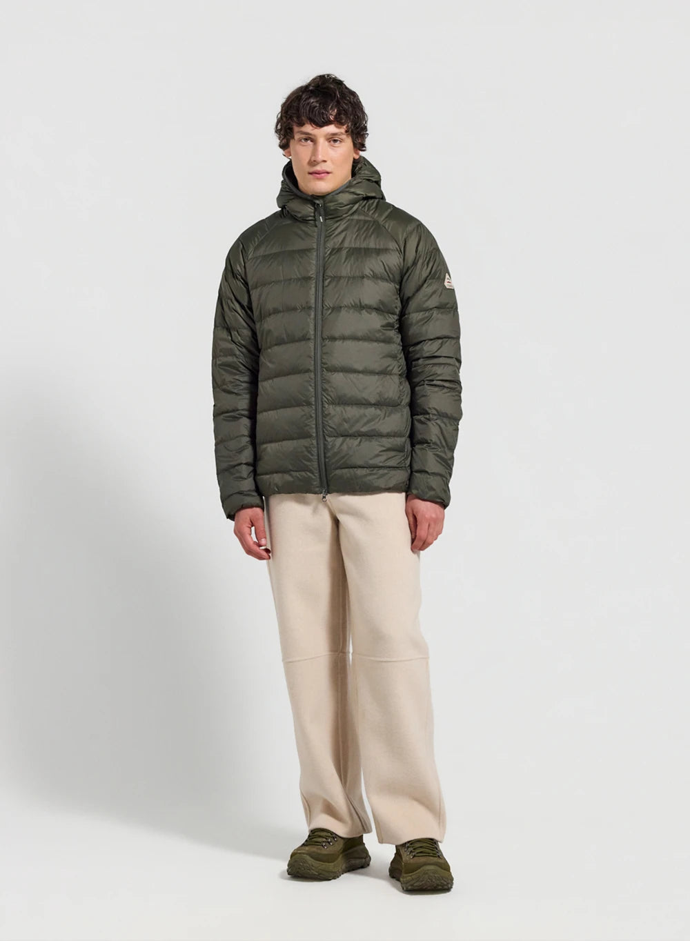 Ultra light hooded jacket Pyrenex Guzet khaki green-2