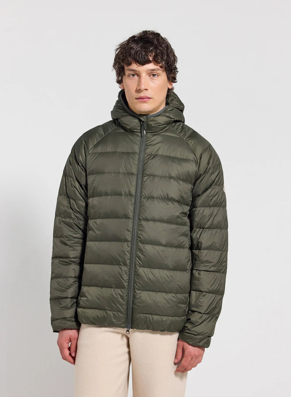 Ultra light hooded jacket Pyrenex Guzet khaki green-1