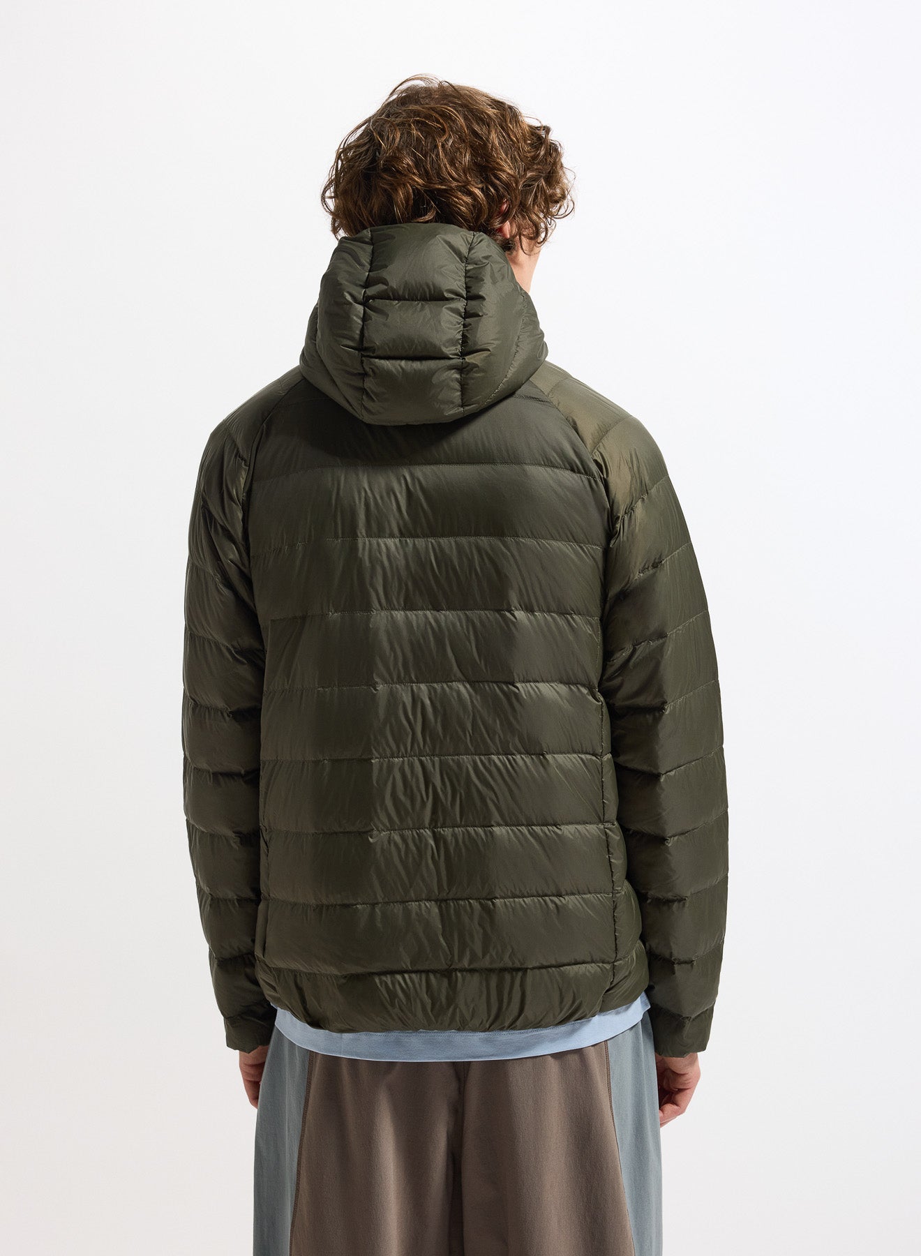 Doudoune légère à capuche Pyrenex Guzet verte kaki