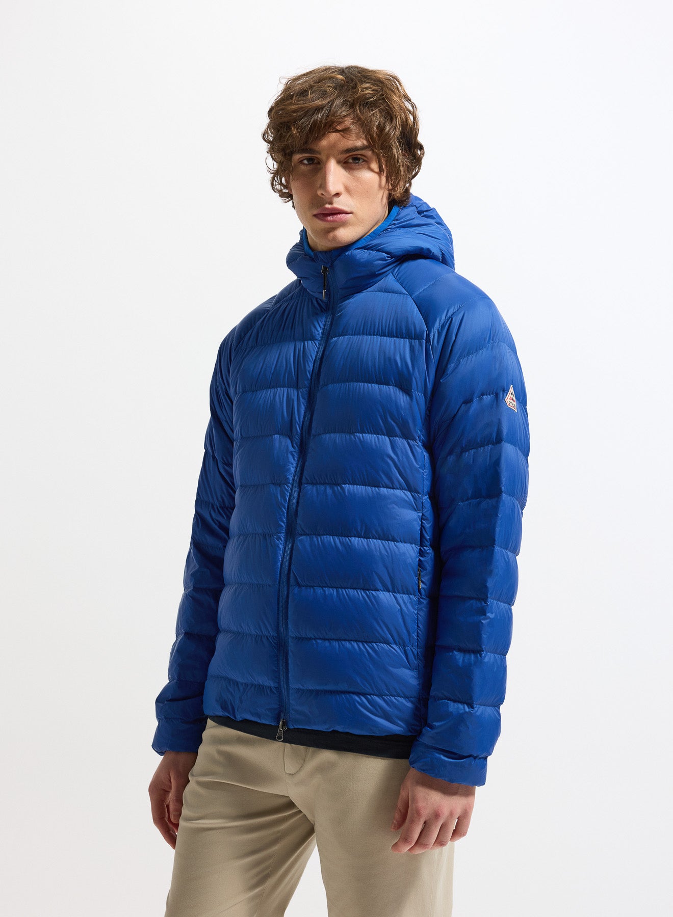 Doudoune légère à capuche Pyrenex Guzet bleu électrique