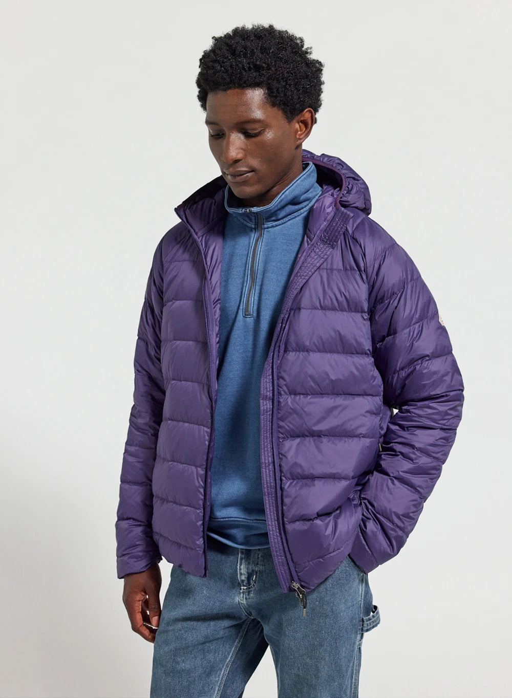Ultraleichte Daunenjacke mit Kapuze Pyrenex Guzet violett-6