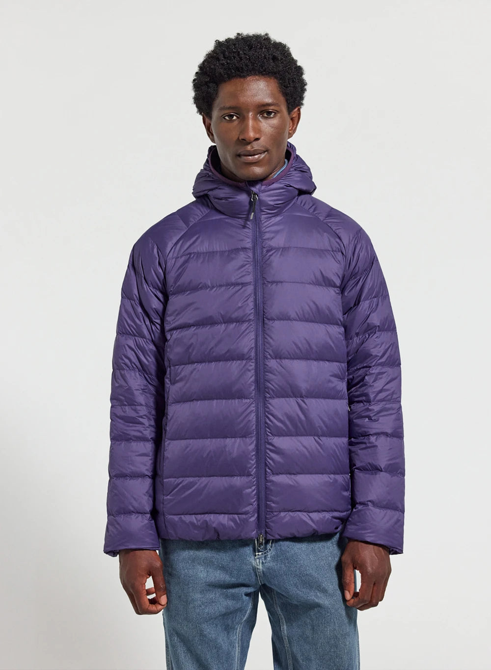 Ultraleichte Daunenjacke mit Kapuze Pyrenex Guzet violett-1