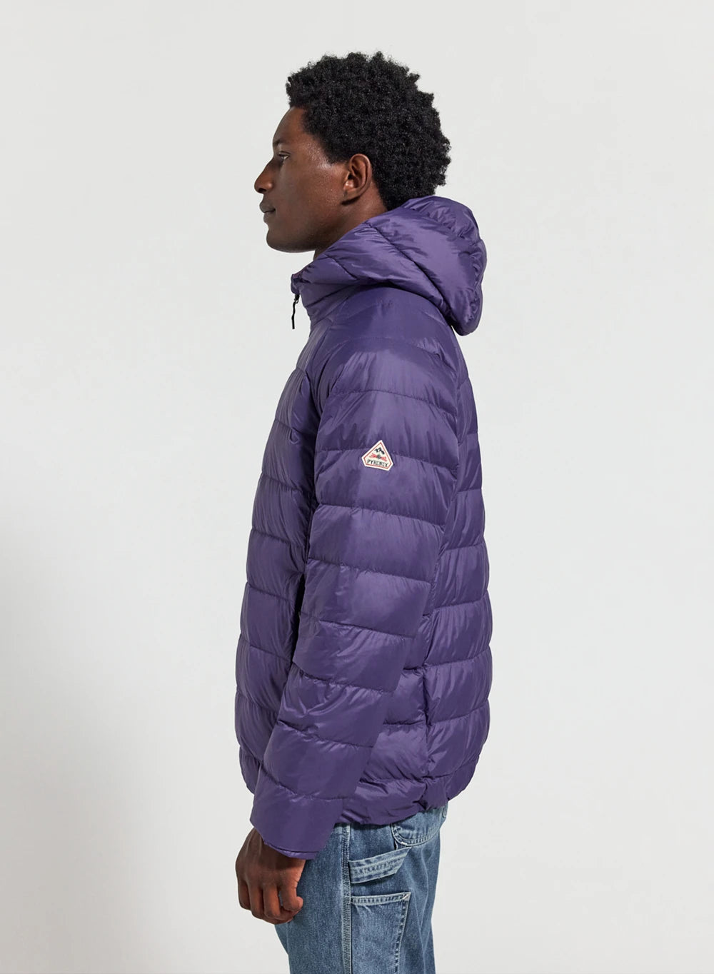 Ultraleichte Daunenjacke mit Kapuze Pyrenex Guzet violett-4